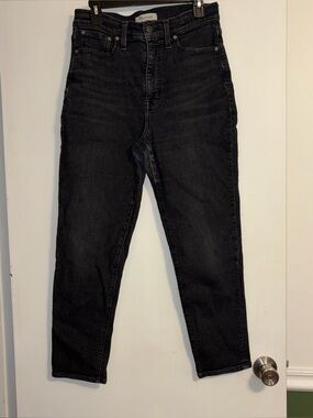 Madewell High-Rise Black Mom Jeans